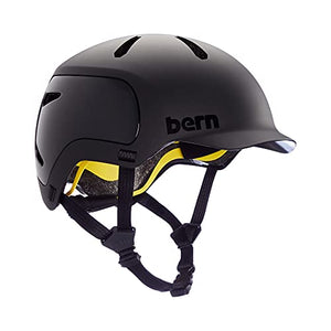 Bern Watts 2.0 Adult Bicycle Helmet, Brim Style, Multisport Certified, MIPS Rotational Impact Protection, Compass Dial-Adjusted Fit